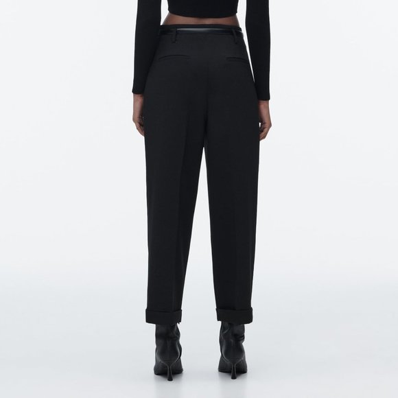 Noir Botanica No. 1 Women's Belted Tapered Pants